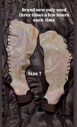 Dance Boots with custom diamonds