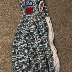 baby blue bape hoodie 