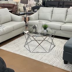 Beautiful Leather Sofa And Loveseat