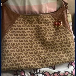 Michael Kors Brown Big Shoulder Bah