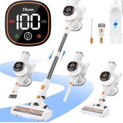 V500 Cordless Vacuum Cleaner for Home 40000Pa/450W Stick Vacuum