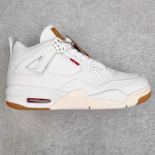 Levi's x Air Jordan 4 Retro 'White Denim'