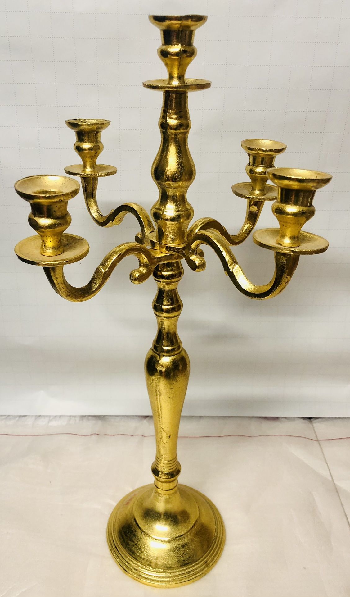 Elegant Gold Candle Holder Metallic Home Decoration Homegoods Livingroom Bedroom