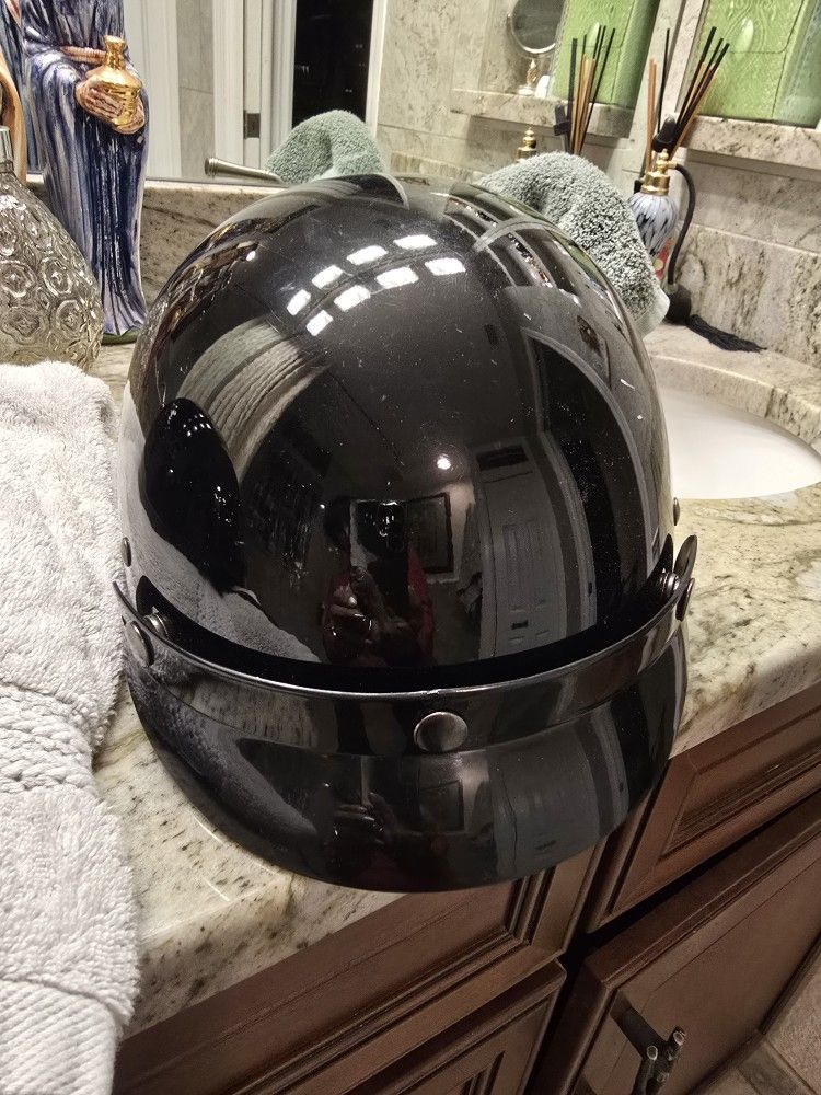 Motorcycle Helmet, Black Small $20.