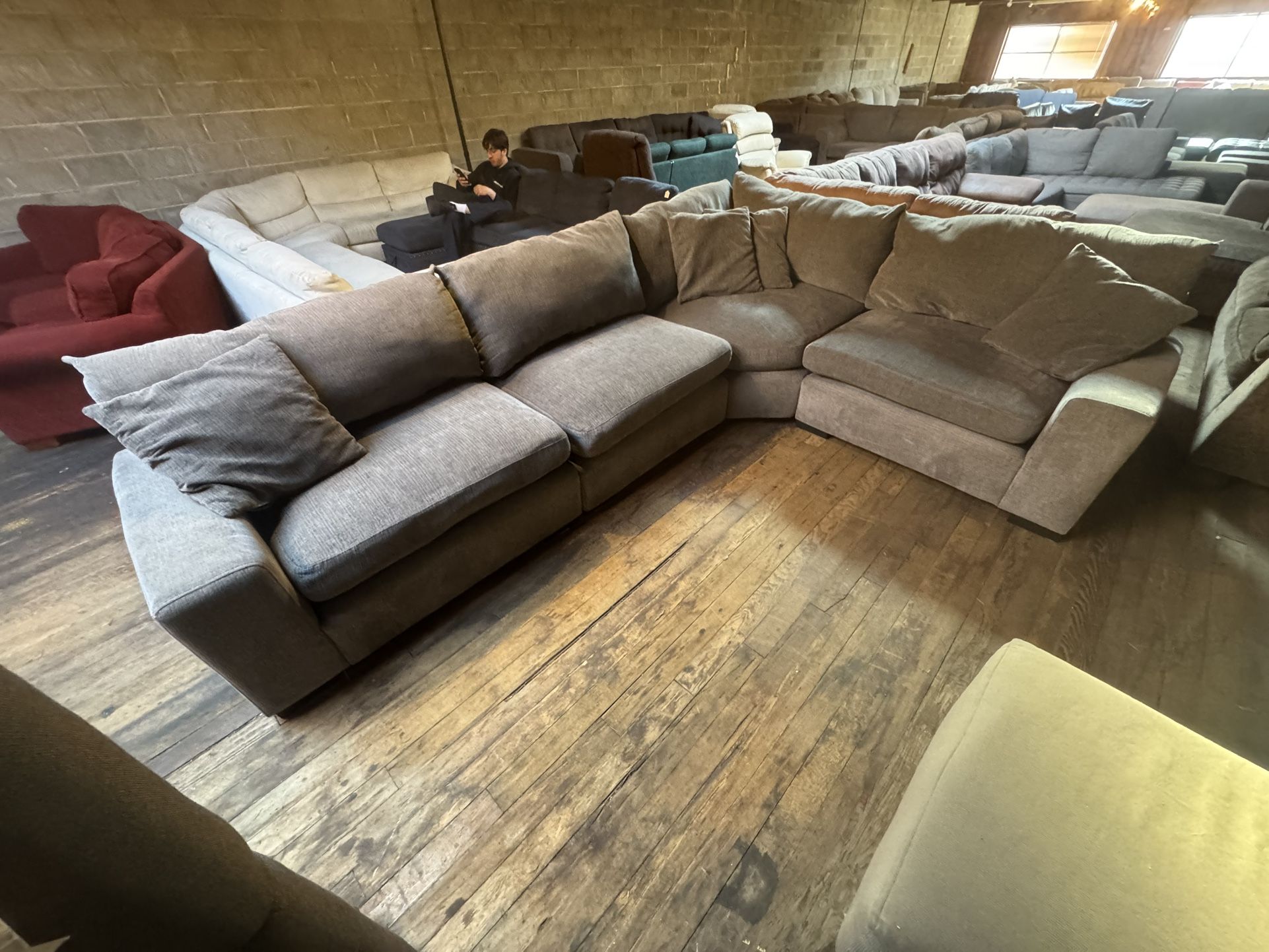 Grey Corner Modular Sectional Couch “WE DELIVER”