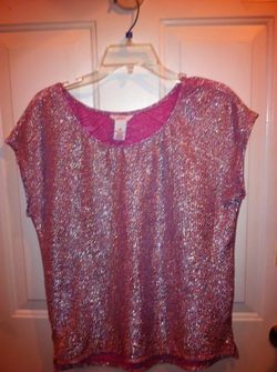 Sparkly pink shirt