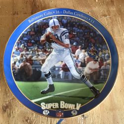 Johnny Unitas Collectors Plate 