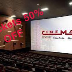 50% Off All Movie Tickets