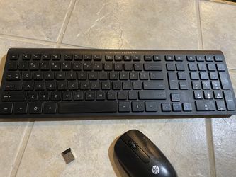 HP wireless keyboard and mouse black wireless keyboard