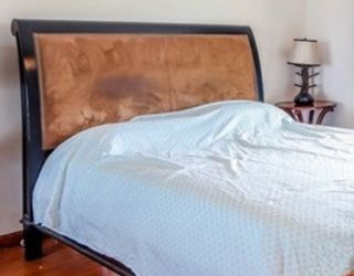 Bed with mattress
