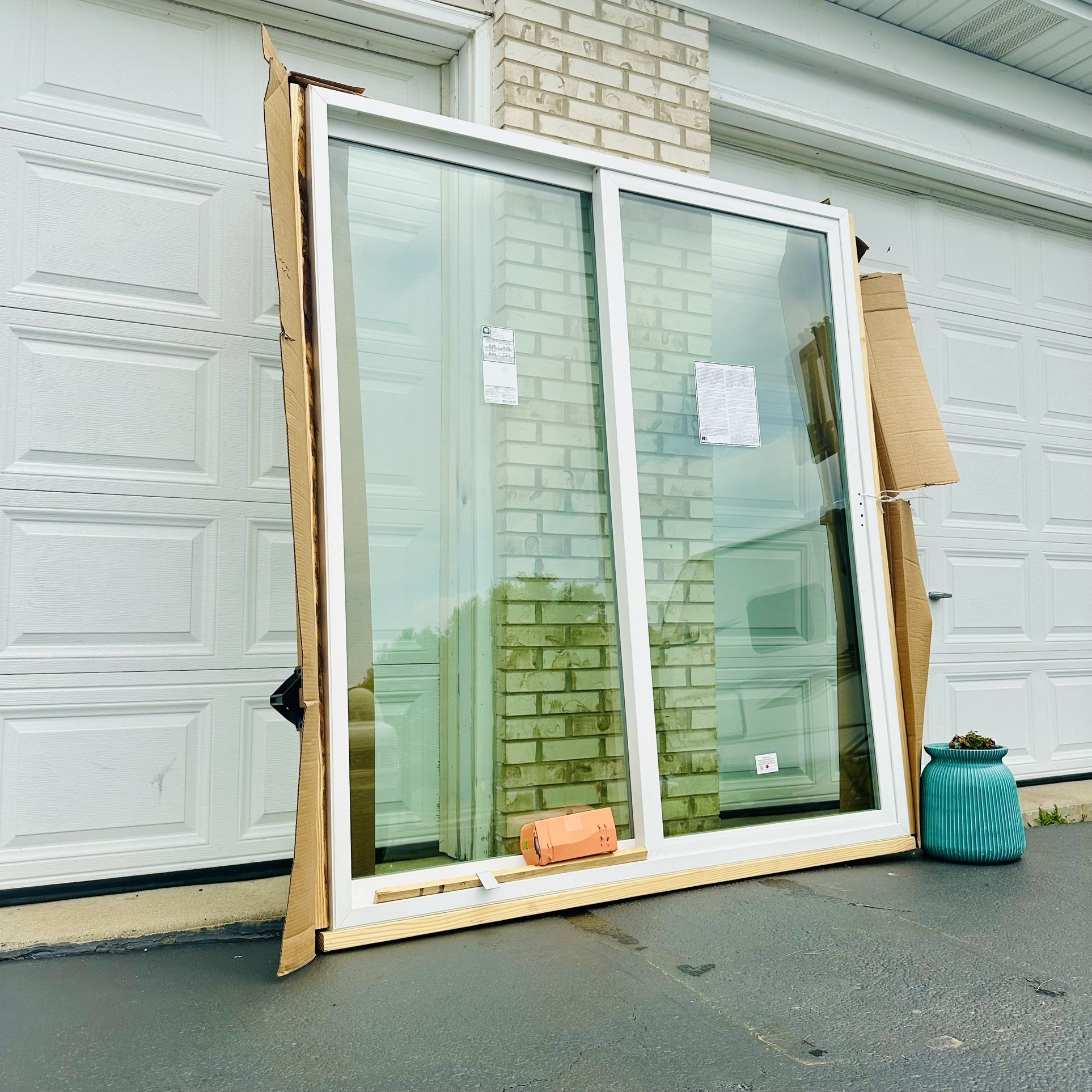 Brand New Sliding Universal Double Patio Door.