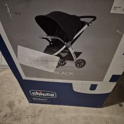 Chicco Bravo Quick Fold Stroller- Black NEW