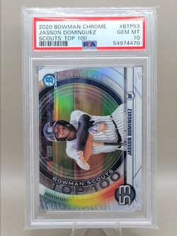 2020 Bowman Chrome Jasson Dominguez PSA 10
