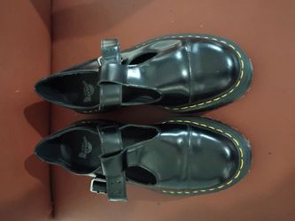 Dr. Martens Black Leather Mary Jane Shoes