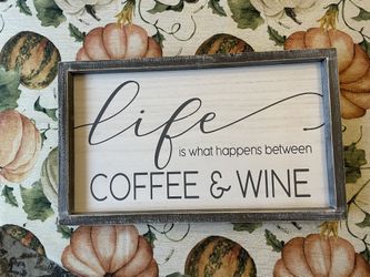 Adam & Co Coffee & Wine Sign