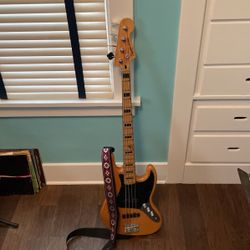 Fender Squire 4 String 3 Nob Control Jazz Bass Guitar