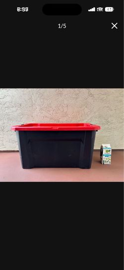 One BIG 40 Gallon Heavy Duty Craftsman Storage Bin Box Tote