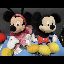 Mickey Mouse plushies