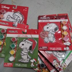 Assorted Disney And Peanuts Suncatchers
