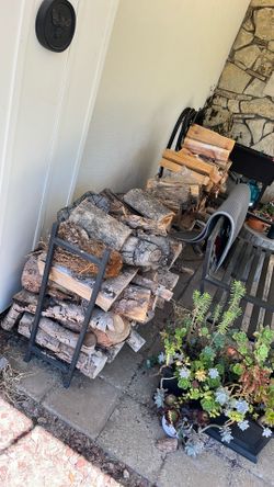 Free firewood and rack