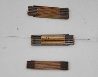 Wood Folding Carpenter's Rulers 48in, Set of 3