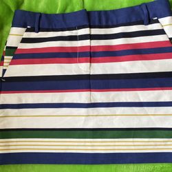 Jcrew Striped Nautical Skirt Sz 4