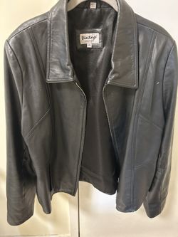 Black Leather Jacket Women’s 2XL