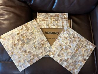 Mother Of Pearl Peel & Stick Tiles/Cut-able/New