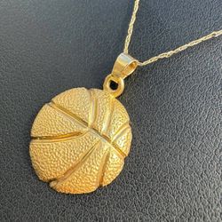 Jewelry 14k solid Yellow Gold wheat 21” Chain necklace 2.30 grams 0.30mm Ball Pendant charm