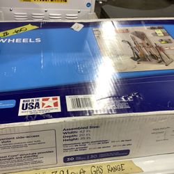 Suncast 42 in. Resin Wheeled Tool Storage Rack