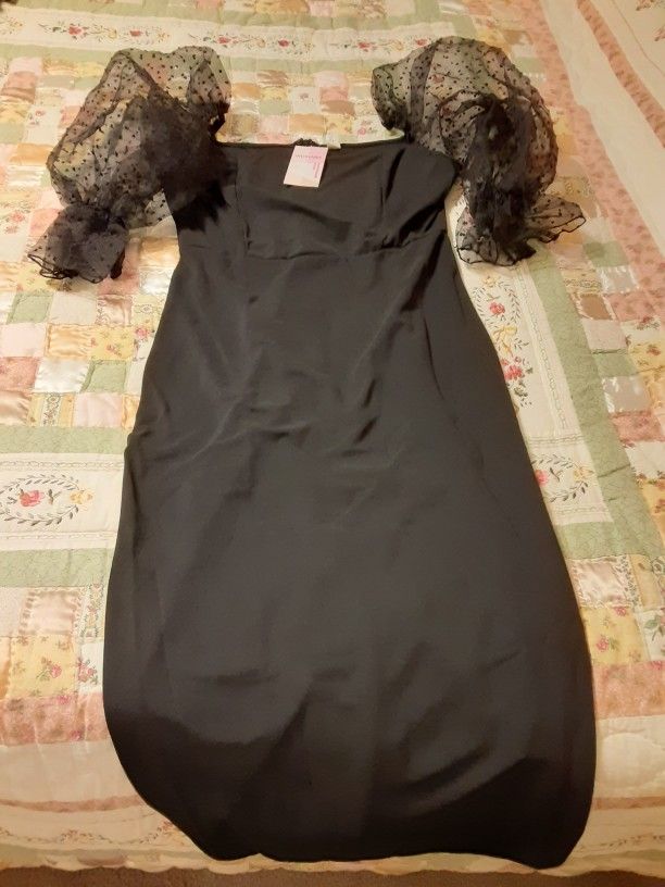 WDIRARA Mesh Sleeve Party Dress