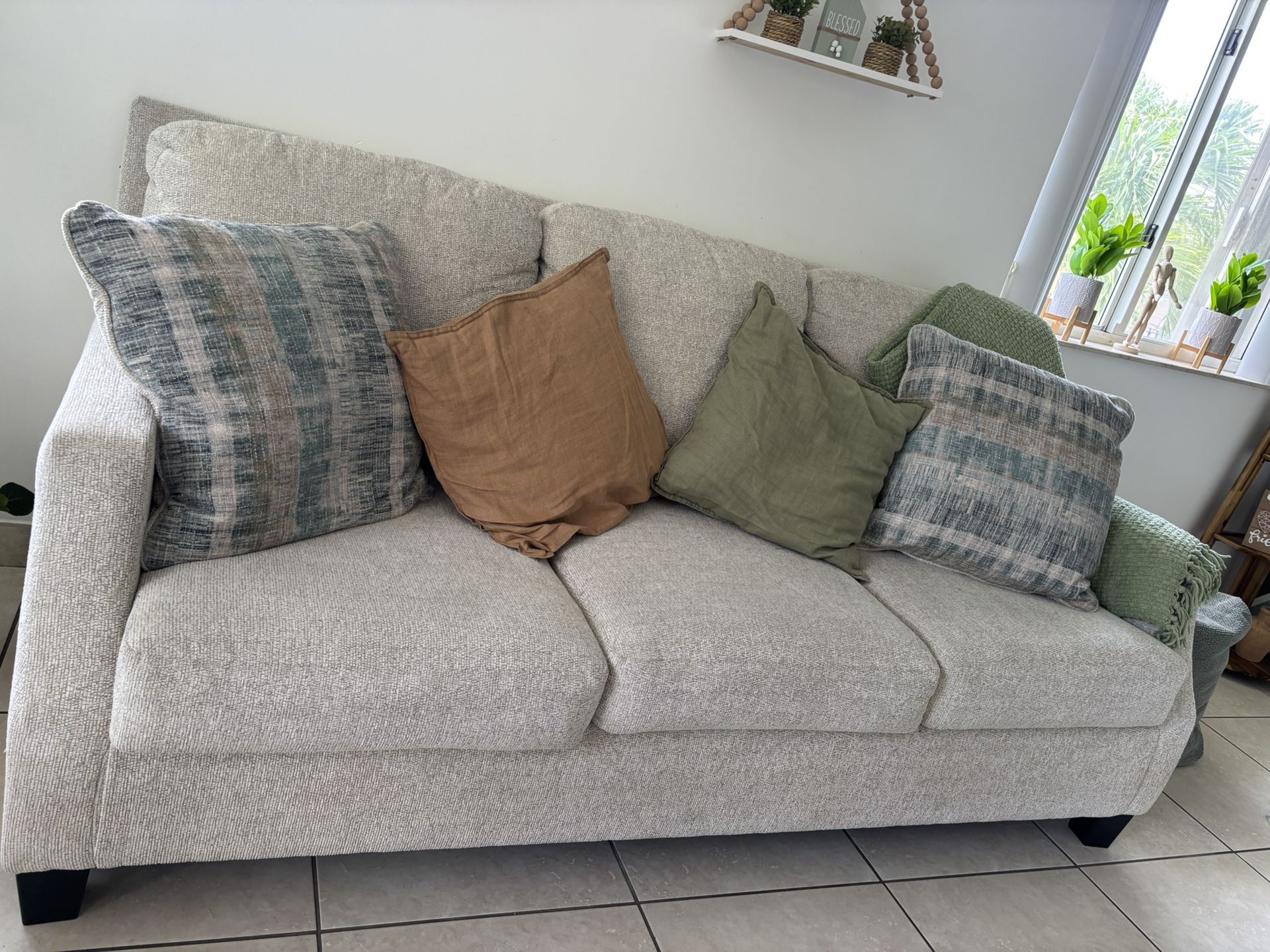 Two sofas: one three-seater and one two-seater.