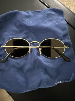 Ray-Ban RB3547-N Round Metal Sunglasses – Gold Frame, Authentic