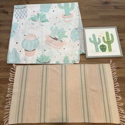 Cactus Theme Bathroom Set