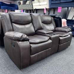 Brand New 2 Pc Manual Recliner Living Room Set