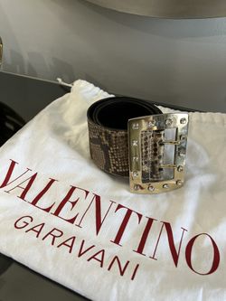 Valentino Snake Leather Women Belt