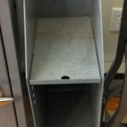 Narrow Steel Shelf Unit – 6.5" x 12" x 36.5" $100