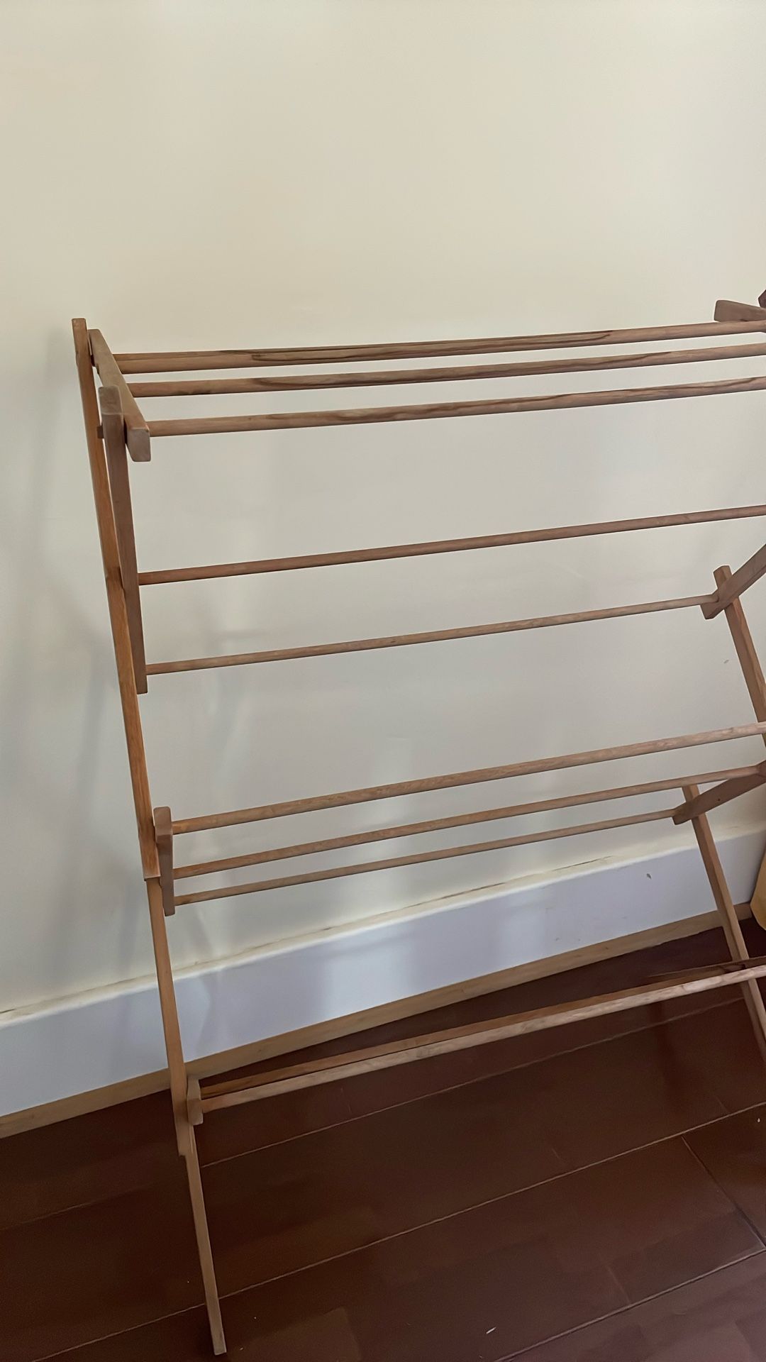 Antique Wood Clothes Drying Rack