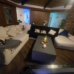 Living space Off White Large Sectional 