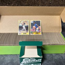 1987 Topps & Topps Traded Complete Baseball Card Sets New Condition   