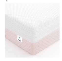 Dourxi Crib Mattress, Dual Sided Comfort Memory Foam Toddler Bed Mattress, Triple-Layer Breathable Premium Baby Mattress for Infant and Toddler w/Remo