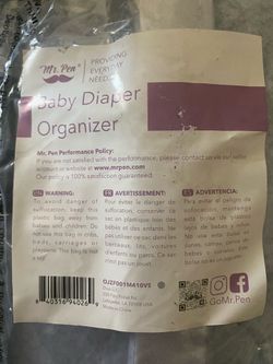 Diaper organizer
