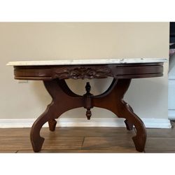 Antique Italian Marble Top Coffee Table