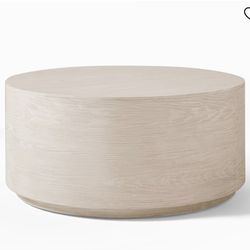 West Elm Volume Round Drum Coffee Table