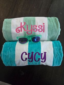 Custom Embroidered Beach towels