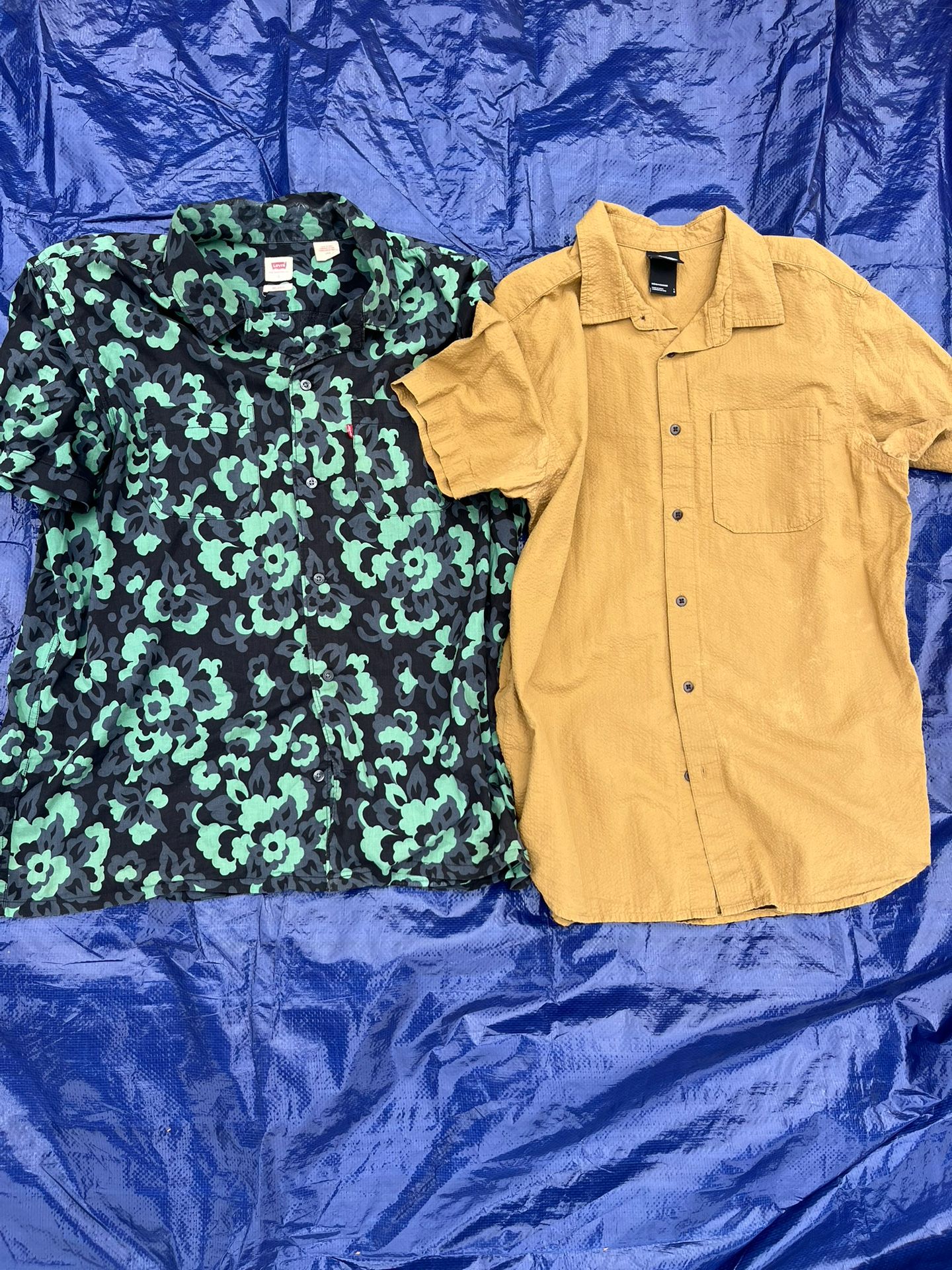 Men’s Dress Shirt Lot Of 2: Northface X Levi’s Mens Size Large