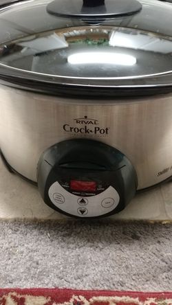 Rival 8 qt digital crockpot.