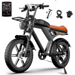 Movcan v30 20 inch fat tire electric bicycle 28MPh 750w motor 45 miles max range