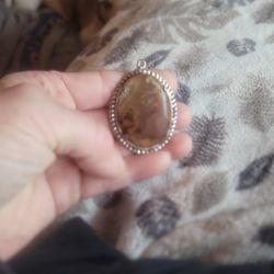 Beautiful Moss Agate Pendant 