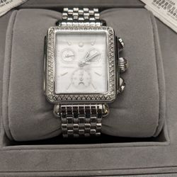 Limited Edition All White Faced Diamond Michele Watch
